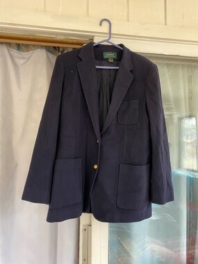 Lauren Ralph Lauren Dark Navy Blazer with Gold Buttons